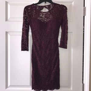 Burgundy dress